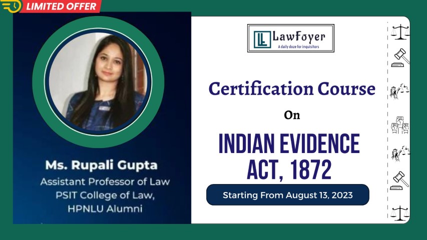 Mastering the Indian Evidence Act: A 10-Day Certification Course